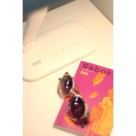 Lampka biurkowa LED Newell Sundesk NH003 z wyjściem USB - biała 2