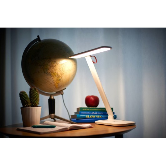 Lampka biurkowa LED Newell Sundesk NH003 z wyjściem USB - biała