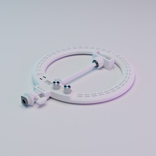 Lampa pierścieniowa LED Newell RL-10A Arctic White + statyw