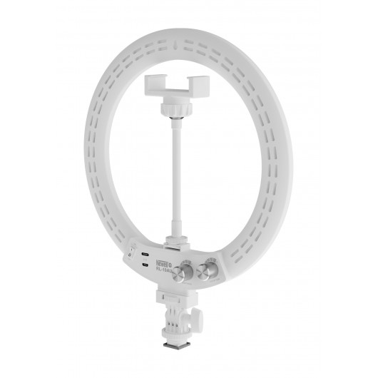 Lampa pierścieniowa LED Newell RL-10A Arctic White + statyw
