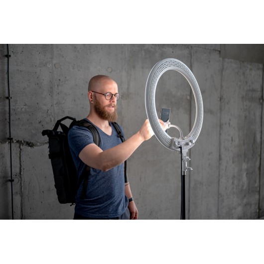 Lampa pierścieniowa LED Newell RL-18A - WB (3200 K - 5500 K) - Arctic White