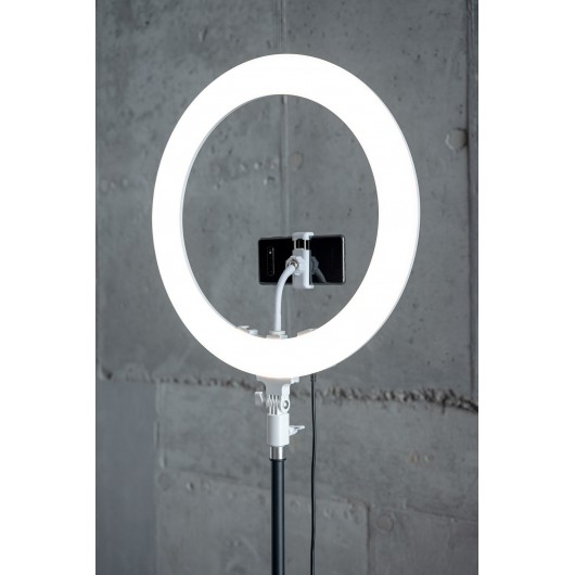 Lampa pierścieniowa LED Newell RL-18A - WB (3200 K - 5500 K) - Arctic White