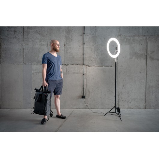 Lampa pierścieniowa LED Newell RL-18A - WB (3200 K - 5500 K) - Arctic White