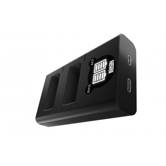 Ładowarka dwukanałowa Newell DL-USB-C do akumulatorów LP-E17