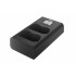 Ładowarka dwukanałowa Newell DL-USB-C do akumulatorów EN-EL15