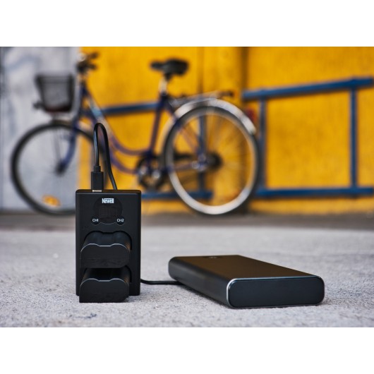 Ładowarka dwukanałowa Newell DL-USB-C do akumulatorów NP-W235