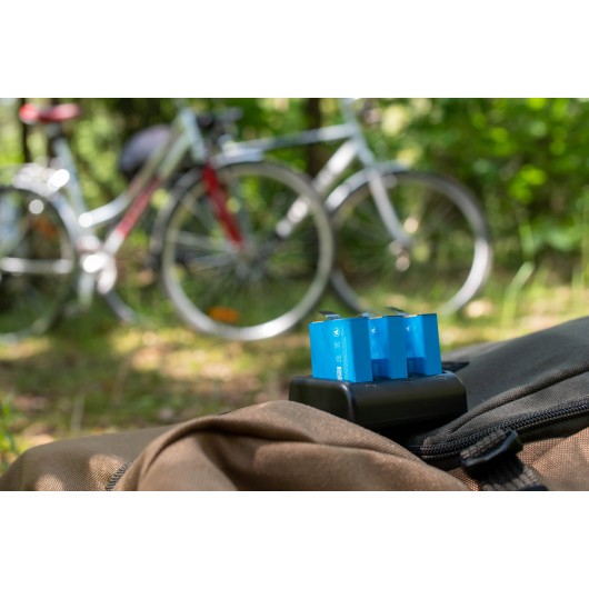 Ładowarka trójkanałowa Newell SDC-USB do akumulatorów AHDBT-901