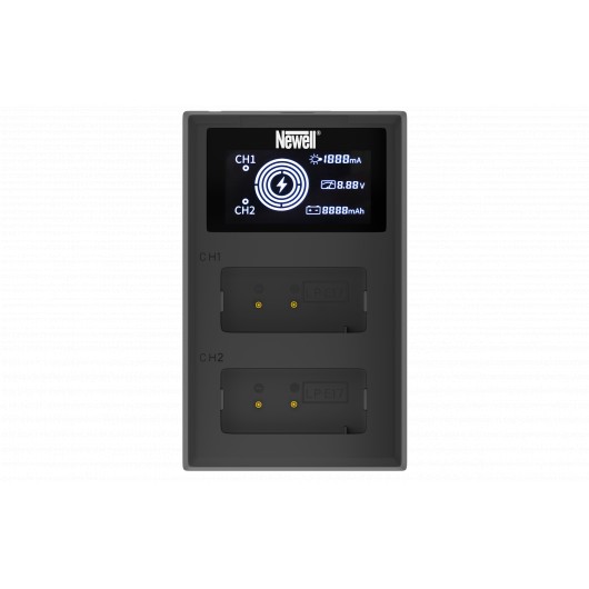Ładowarka dwukanałowa Newell FDL-USB-C do akumulatorów LP-E17