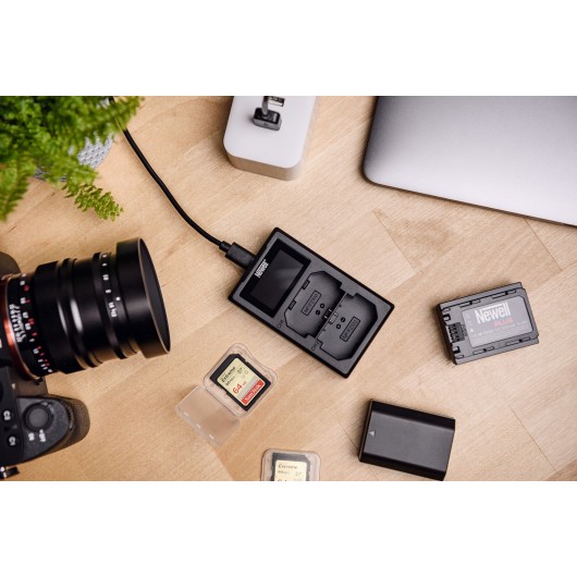 Ładowarka dwukanałowa Newell FDL-USB-C do akumulatorów LP-E6