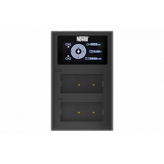 Ładowarka dwukanałowa Newell FDL-USB-C do akumulatorów NP-W126
