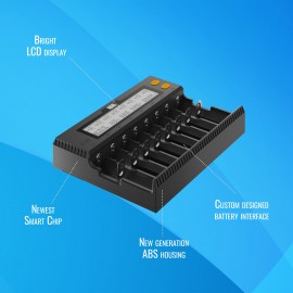 Ładowarka Newell Smart C8 do akumulatorów NiMH/Li-Ion 2