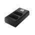 Ładowarka dwukanałowa Newell DL-USB-C do akumulatorów DMW-BLF19