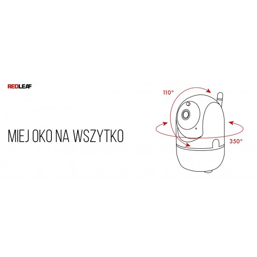 Kamera WiFi do monitoringu domu Redleaf IP Home Cam 100