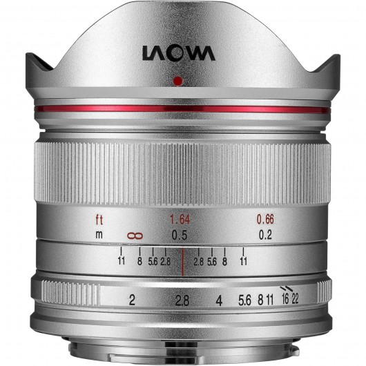 Obiektyw Venus Optics Laowa C-Dreamer Lightweight 7,5 mm f/2,0 do Micro 4/3 - srebrny