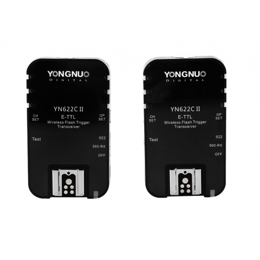 Zestaw dwóch wyzwalaczy radiowych Yongnuo YN622C II do Canon