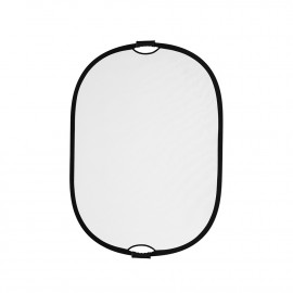 Quadralite Blenda z uchwytem srebrno-biała 90x120 cm 2