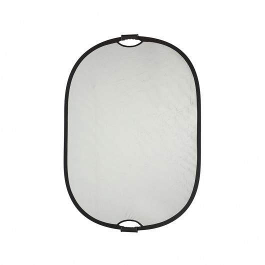 Quadralite Blenda z uchwytem srebrno-biała 90x120 cm