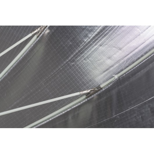 Quadralite Deep Space 105 silver parabolic umbrella