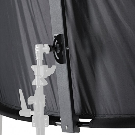 Quadralite półokrągła blenda odbijająca ze stelażem