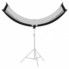 Quadralite półokrągła blenda odbijająca ze stelażem