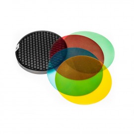 Quadralite Reporter zestaw filtrów żelowych i grid 2