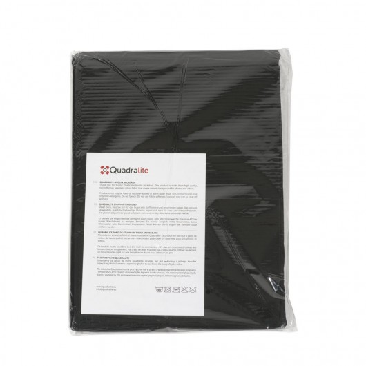 Quadralite tło tekstylne czarne 2,85x6m