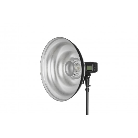 Quadralite Wave Beauty Dish srebrny 55