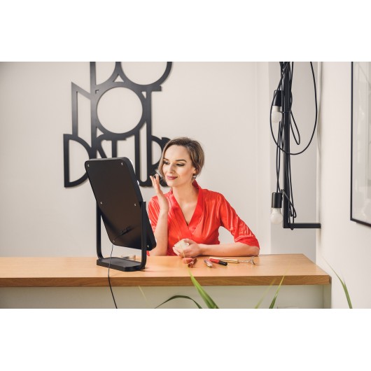 Lustro do makijażu Humanas HS-HM01 z oświetleniem LED - białe