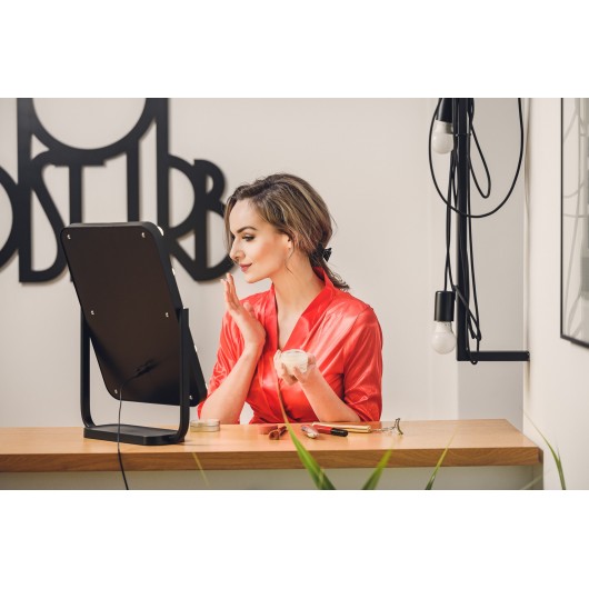 Lustro do makijażu Humanas HS-HM01 z oświetleniem LED - białe