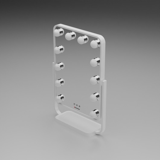 Lustro do makijażu Humanas HS-HM01 z oświetleniem LED - białe