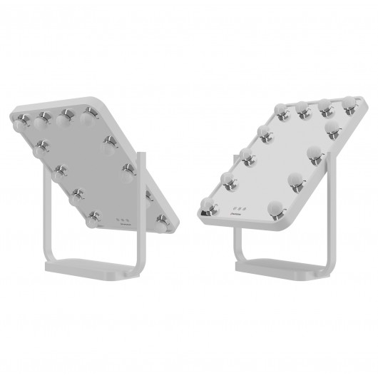 Lustro do makijażu Humanas HS-HM01 z oświetleniem LED - białe