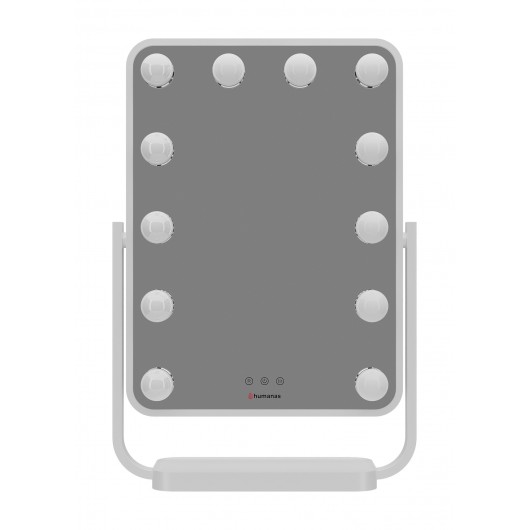 Lustro do makijażu Humanas HS-HM01 z oświetleniem LED - białe