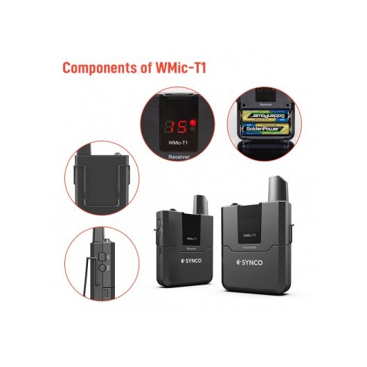 Synco T1 bezprzewodowy system mikrofonowy UHF - 1 odbiornik
