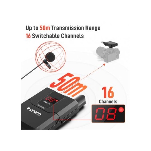 Synco T1 bezprzewodowy system mikrofonowy UHF - 1 odbiornik