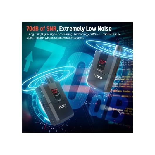 Synco T1 bezprzewodowy system mikrofonowy UHF - 1 odbiornik