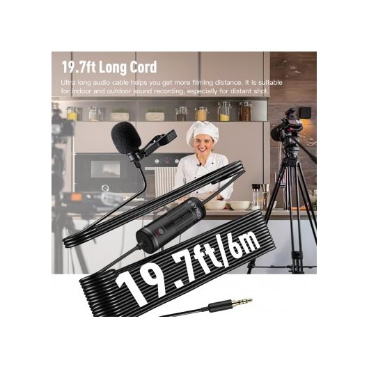 Synco S6P mikrofon krawatowy - DJI, USB-C, mini-jack 3,5 mm