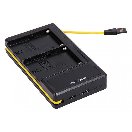 PATONA podwójna ładowarka USB LED do NP-F