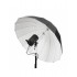 GlareOne Głęboki parasol 110 cm biały Orb 110 White