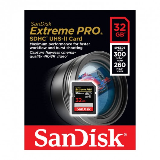 KARTA SANDISK EXTREME PRO SDHC 32GB - 300MB/s V90 UHS-II
