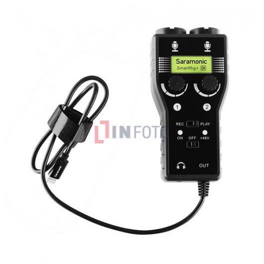 Adapter audio Saramonic SmartRig+ Di ze złączem Lightning - dwukanałowy