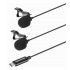 Zestaw dwóch mikrofonów krawatowych Saramonic LavMicro U3C ze złączem USB-C