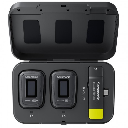 Zestaw do bezprzewodwej transmisji dźwięku Saramonic Blink500 Pro B6 (RXUC + TX + TX)