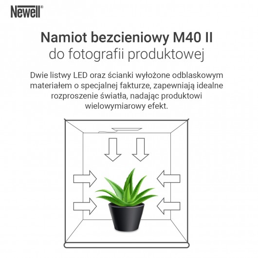 Namiot bezcieniowy Newell M40 II do fotografii produktowej