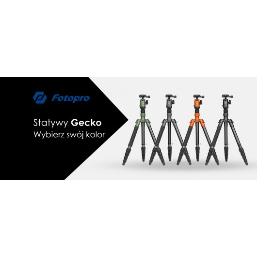 Statyw Fotopro X-go Gecko z głowicą kulową FPH-42Q - szary