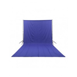 GlareOne Niebieskie tło materiałowe Blue Screen Backdrop 3x6