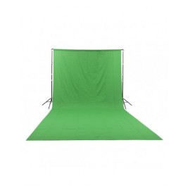 GlareOne Zielone tło materiałowe Green Screen Backdrop 3x6m