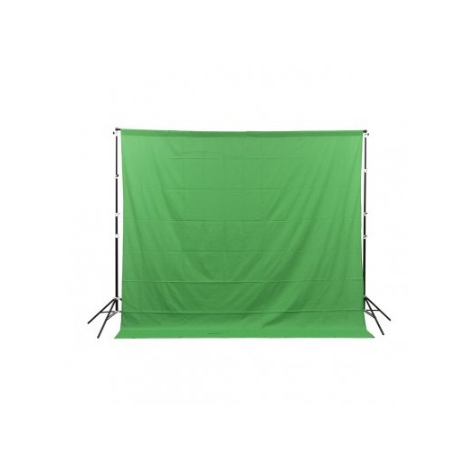 GlareOne Zielone tło materiałowe Green Screen Backdrop 3x3