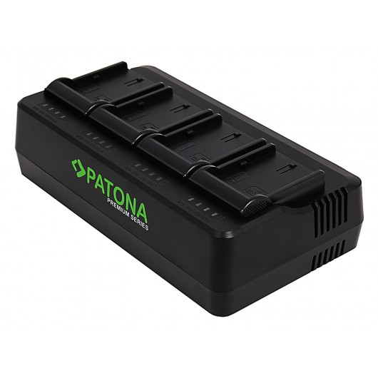 PATONA Premium 4- kanałowa ładowarka do akumulatorów Canon LP-E6
