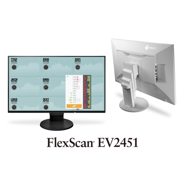 EIZO FlexScan 23.8型カラー液晶モニター ホワイト EV2460-WT 1台〔〕