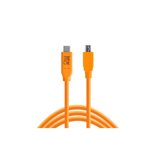 Kabel TetherPro USB 3.0 - USB-C 4.6 m ORANGE